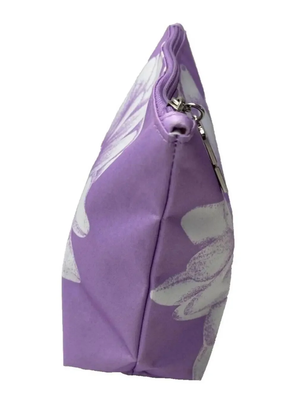 Clinique Purple & White Makeup Bag Cosmetic Travel Organizer Pouch New